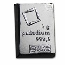 1 gram Palladium Bar - Secondary Market 1 gram Palladium Bar - Secondary Market